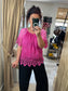 Lace Top - Cerise