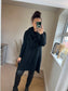 Scarf Jumper - Black