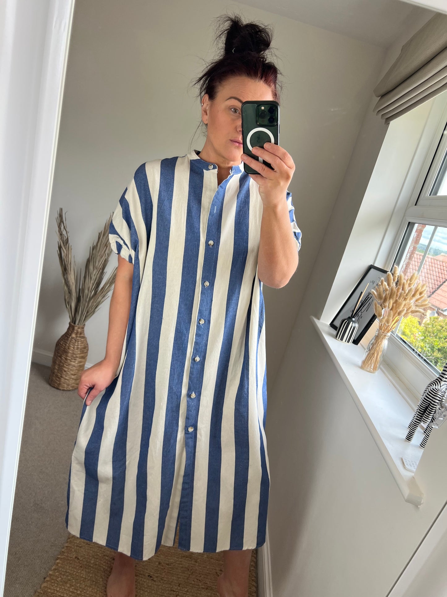 Striped Denim Dress