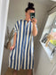 Striped Denim Dress