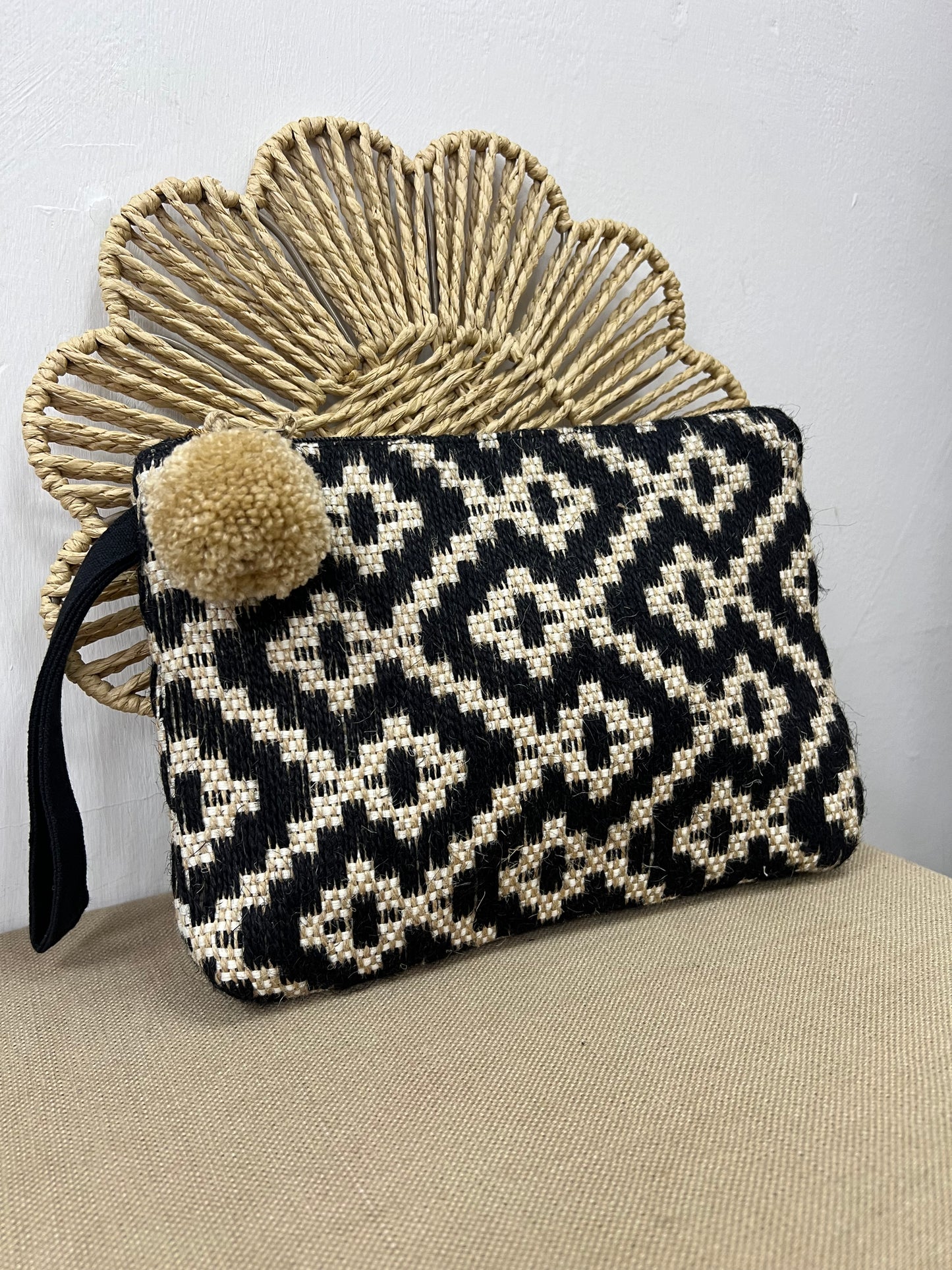 Indian Hessian Clutch Bag