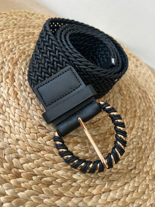 Chunky Waist Belt - Black