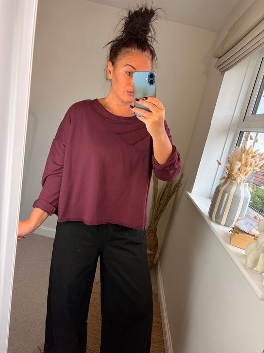 Jersey Top - Wine