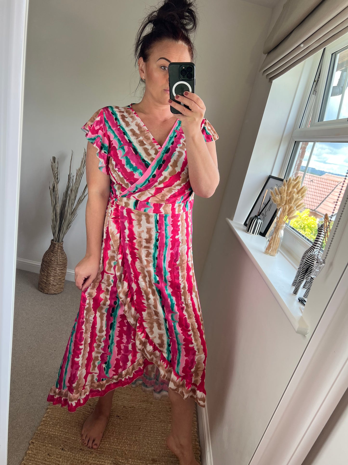 Wrap Dress - Cerise