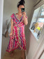 Wrap Dress - Cerise