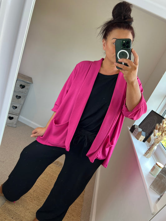 Edge to Edge Jacket - Cerise