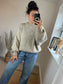 Crew Neck Jumper - Beige