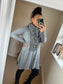 Scarf Jumper - Grey