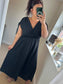 Crossover Dress - Black