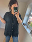 Broderie Anglaise Cotton Shirt - Black