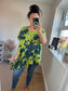 Asymmetrical Splash Top - Lime