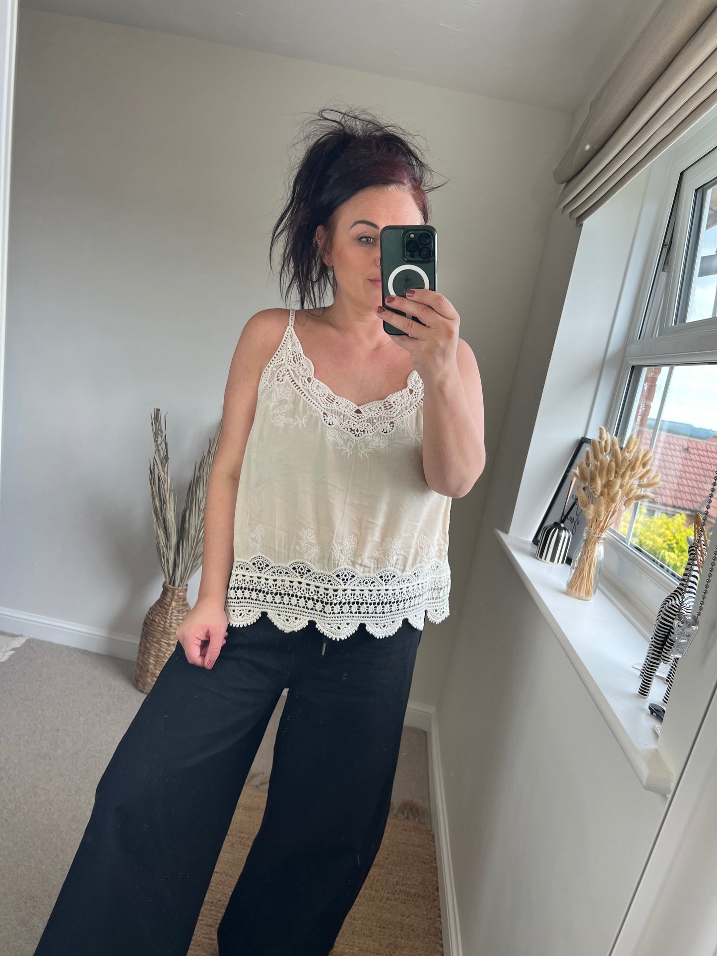 Crochet Cami Top - Cream