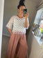 Crochet Tassel Top - White