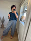 Plain Cotton Top - Navy