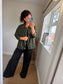 Leopard Shirt Jacket - Khaki