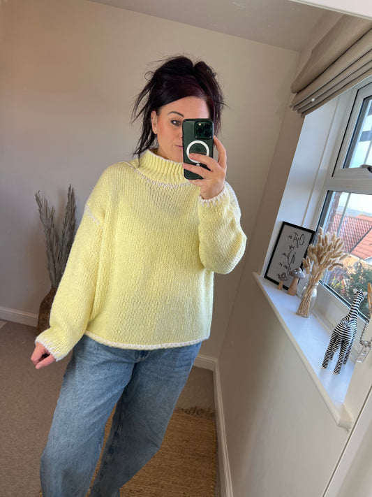 Stitch Jumper - Lemon