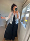 One Button Cardi - White