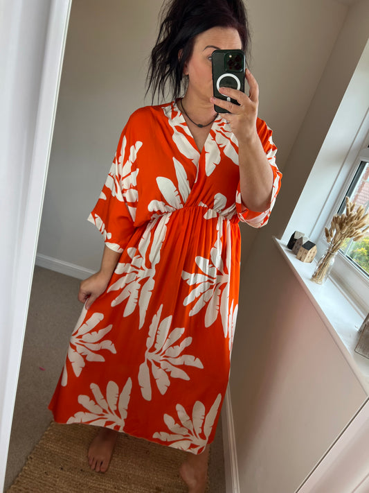 Floaty Maxi Dress - Orange