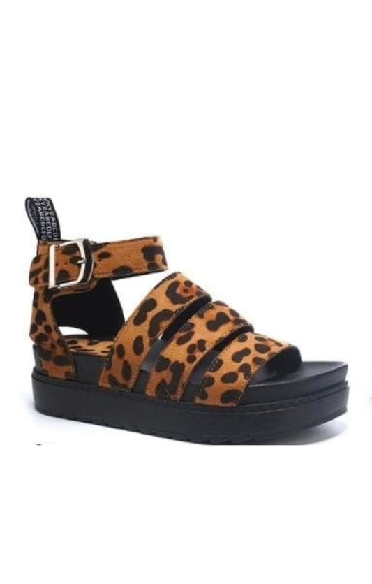 Gladiator Sandals - Leopard