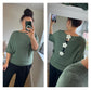 Flower Back Jumper - Khaki