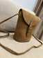 Faux Suede Bucket Crossbody Bag - Tan