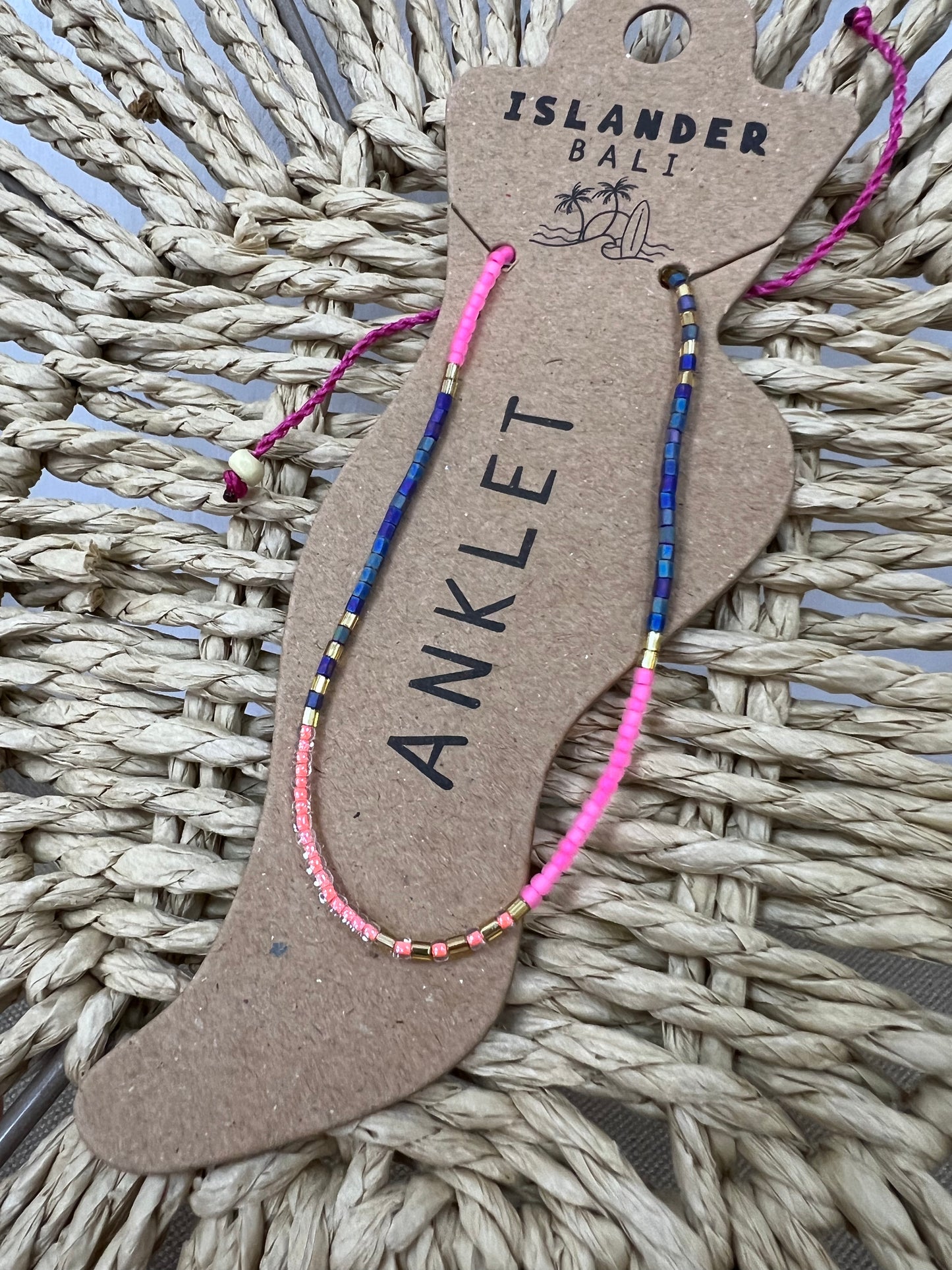 Pineapple Island Anklet - Nica Beaded