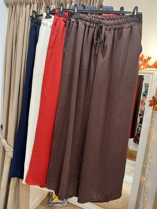 Wide Leg Trousers (4 colours)