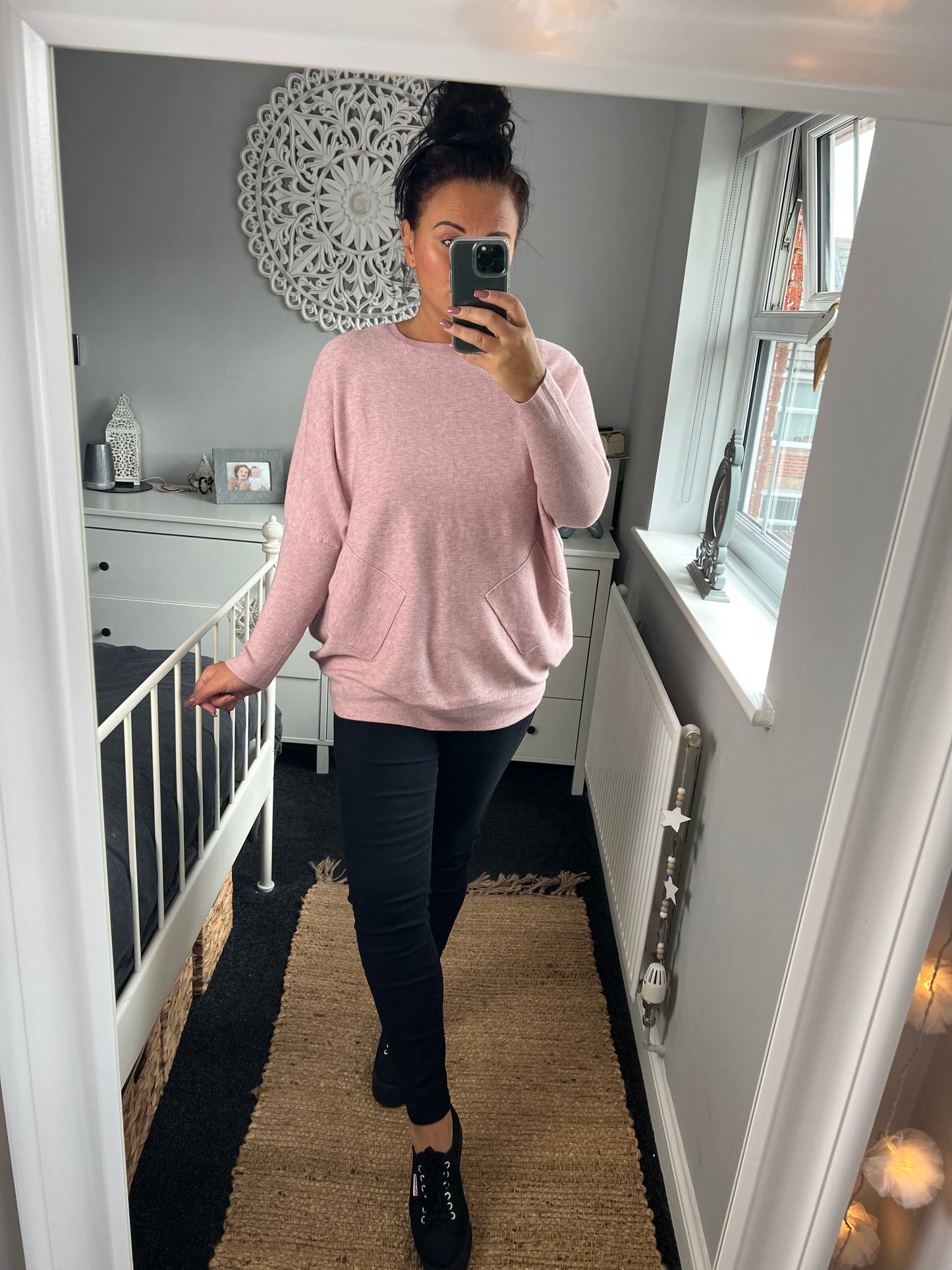 Crisscross Jumper - Blush