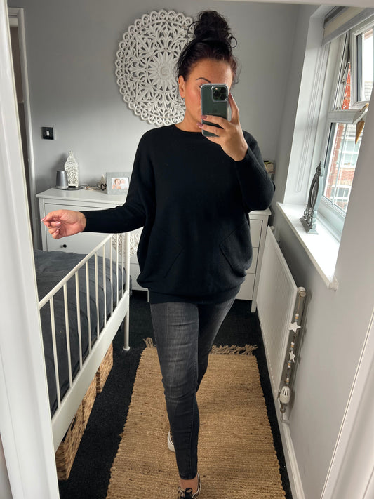 Crisscross Jumper - Black