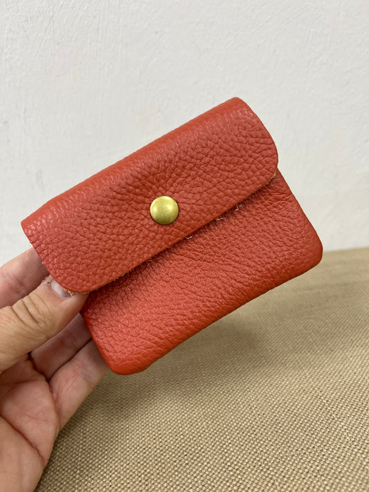 Leather Purse - Burnt Orange