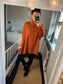 Roll Neck Jumper - Rust