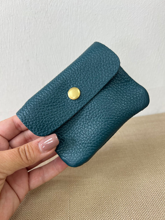 Leather Purse - Teal