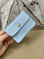 Leather Purse - Sky Blue