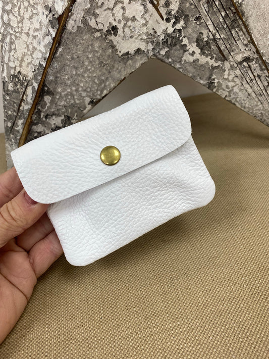 Leather Purse - White