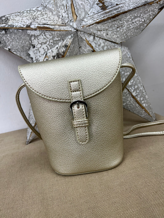 Bucket Crossbody Bag - Gold