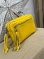 Leather Camera Bag - Yellow