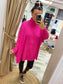 Roll Neck Jumper - Pink